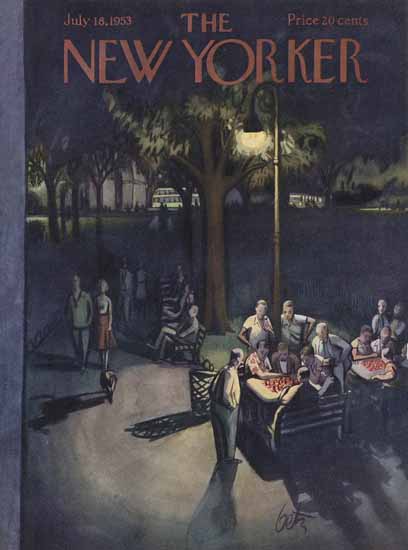 Arthur Getz The New Yorker 1953_07_18 Copyright | The New Yorker Graphic Art Covers 1946-1970