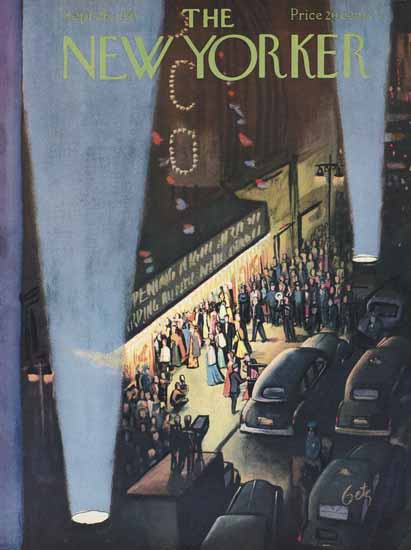 Arthur Getz The New Yorker 1953_09_26 Copyright | The New Yorker Graphic Art Covers 1946-1970