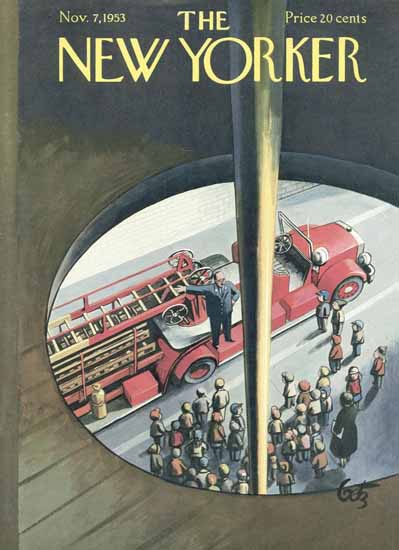 Arthur Getz The New Yorker 1953_11_07 Copyright | The New Yorker Graphic Art Covers 1946-1970