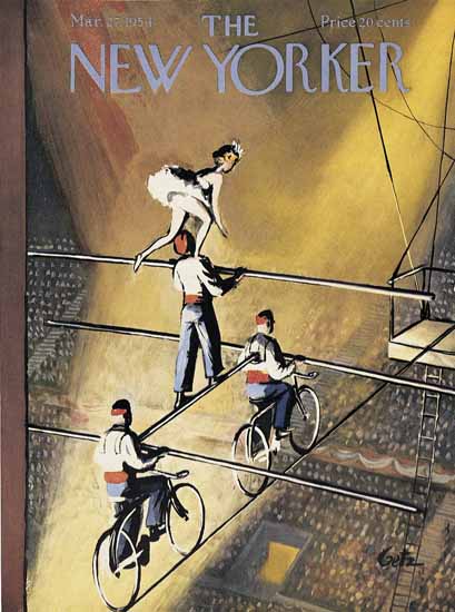 Arthur Getz The New Yorker 1954_03_27 Copyright | The New Yorker Graphic Art Covers 1946-1970