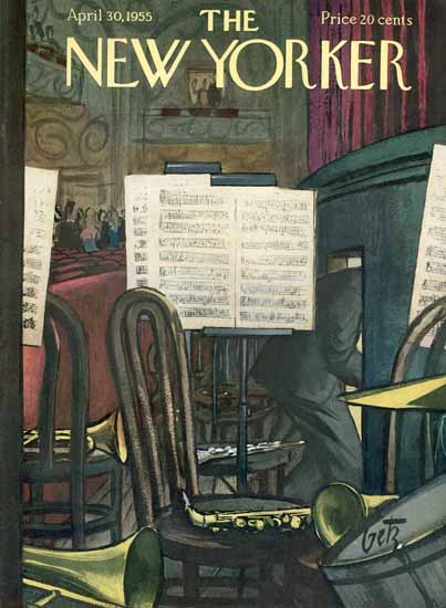 Arthur Getz The New Yorker 1955_04_30 Copyright | The New Yorker Graphic Art Covers 1946-1970