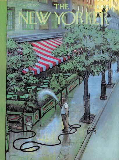 Arthur Getz The New Yorker 1955_08_27 Copyright | The New Yorker Graphic Art Covers 1946-1970