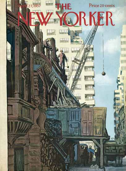 Arthur Getz The New Yorker 1957_04_27 Copyright | The New Yorker Graphic Art Covers 1946-1970