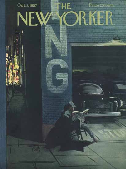 Arthur Getz The New Yorker 1957_10_05 Copyright | The New Yorker Graphic Art Covers 1946-1970