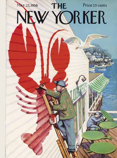 Arthur Getz The New Yorker 1958_03_22 Copyright | The New Yorker Graphic Art Covers 1946-1970