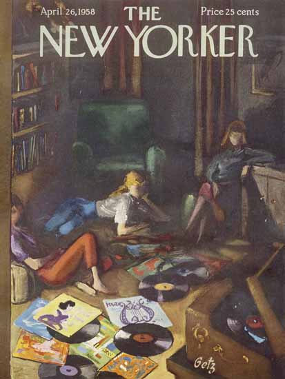 Arthur Getz The New Yorker 1958_04_26 Copyright | The New Yorker Graphic Art Covers 1946-1970