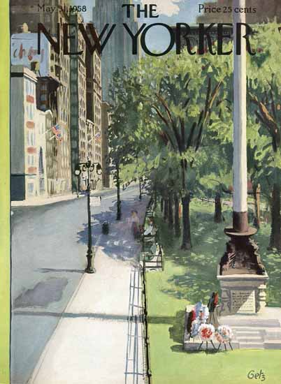 Arthur Getz The New Yorker 1958_05_31 Copyright | The New Yorker Graphic Art Covers 1946-1970