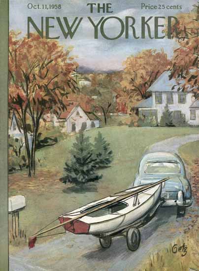 Arthur Getz The New Yorker 1958_10_11 Copyright | The New Yorker Graphic Art Covers 1946-1970