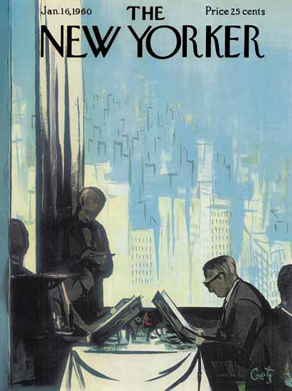 Arthur Getz The New Yorker 1960_01_16 Copyright | The New Yorker Graphic Art Covers 1946-1970