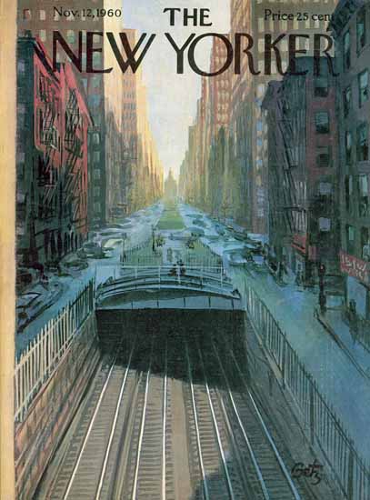 Arthur Getz The New Yorker 1960_11_12 Copyright | The New Yorker Graphic Art Covers 1946-1970