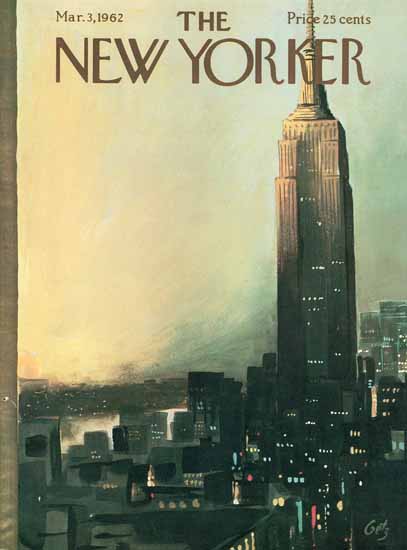 Arthur Getz The New Yorker 1962_03_03 Copyright | The New Yorker Graphic Art Covers 1946-1970