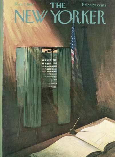 Arthur Getz The New Yorker 1962_11_03 Copyright | The New Yorker Graphic Art Covers 1946-1970