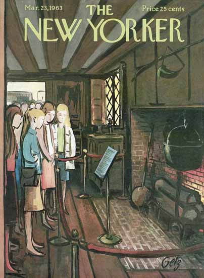 Arthur Getz The New Yorker 1963_03_23 Copyright | The New Yorker Graphic Art Covers 1946-1970