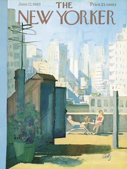 Arthur Getz The New Yorker 1963_06_22 Copyright | The New Yorker Graphic Art Covers 1946-1970