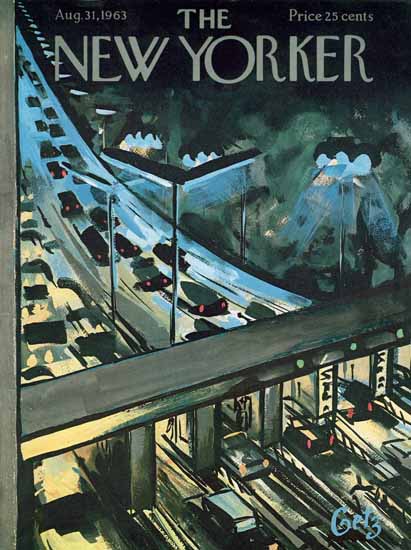 Arthur Getz The New Yorker 1963_08_31 Copyright | The New Yorker Graphic Art Covers 1946-1970