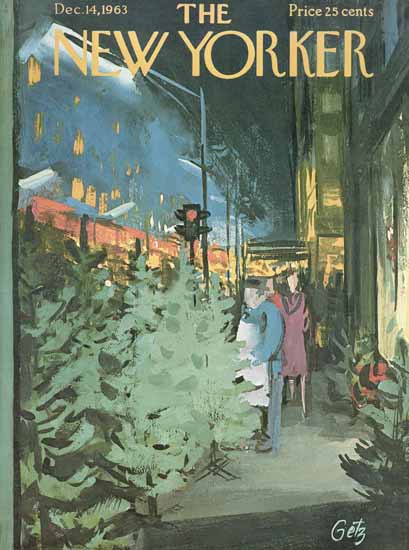 Arthur Getz The New Yorker 1963_12_14 Copyright | The New Yorker Graphic Art Covers 1946-1970