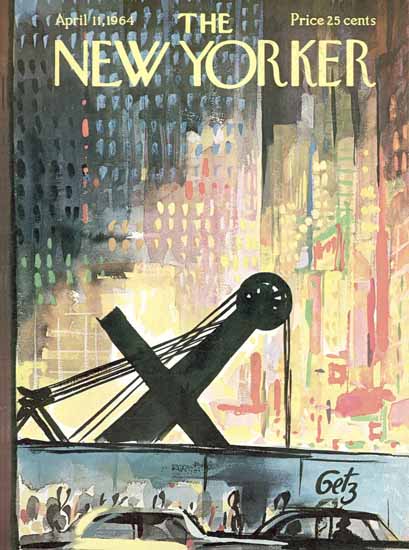 Arthur Getz The New Yorker 1964_04_11 Copyright | The New Yorker Graphic Art Covers 1946-1970