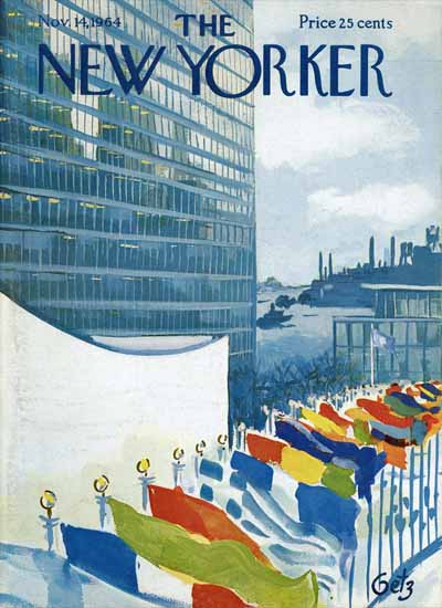 Arthur Getz The New Yorker 1964_11_14 Copyright | The New Yorker Graphic Art Covers 1946-1970