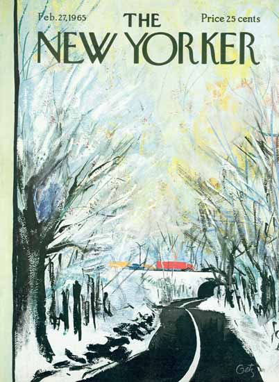 Arthur Getz The New Yorker 1965_02_27 Copyright | The New Yorker Graphic Art Covers 1946-1970