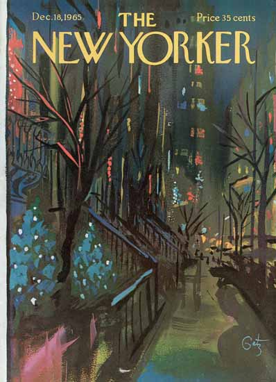 Arthur Getz The New Yorker 1965_12_18 Copyright | The New Yorker Graphic Art Covers 1946-1970