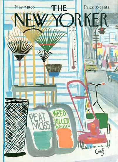 Arthur Getz The New Yorker 1966_05_07 Copyright | The New Yorker Graphic Art Covers 1946-1970