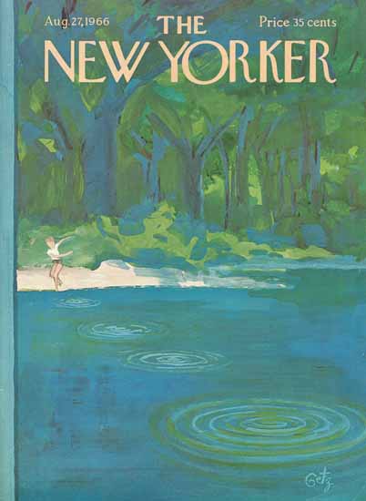 Arthur Getz The New Yorker 1966_08_27 Copyright | The New Yorker Graphic Art Covers 1946-1970