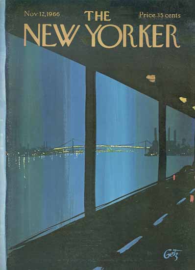 Arthur Getz The New Yorker 1966_11_12 Copyright | The New Yorker Graphic Art Covers 1946-1970