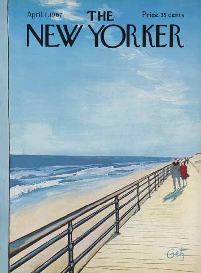 Arthur Getz The New Yorker 1967_04_01 Copyright | The New Yorker Graphic Art Covers 1946-1970