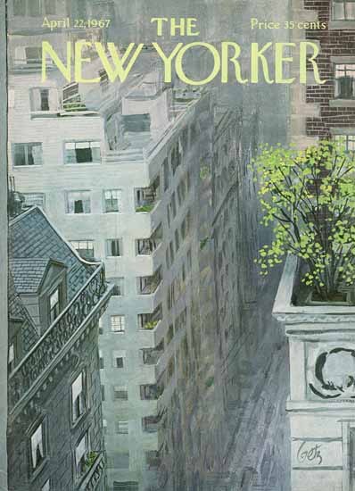 Arthur Getz The New Yorker 1967_04_22 Copyright | The New Yorker Graphic Art Covers 1946-1970