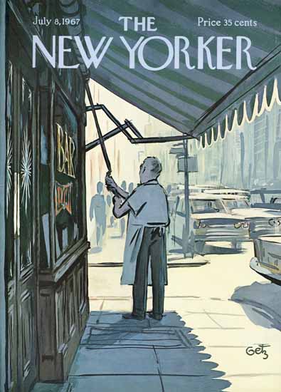 Arthur Getz The New Yorker 1967_07_08 Copyright | The New Yorker Graphic Art Covers 1946-1970