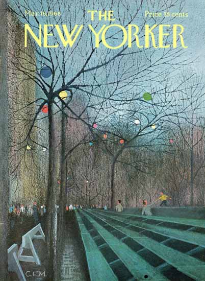 Arthur Getz The New Yorker 1968_03_16 Copyright | The New Yorker Graphic Art Covers 1946-1970