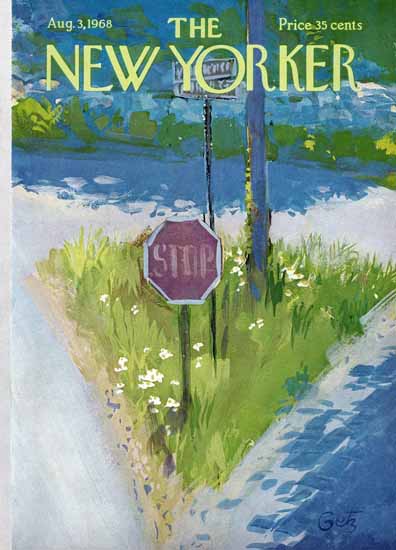 Arthur Getz The New Yorker 1968_08_03 Copyright | The New Yorker Graphic Art Covers 1946-1970