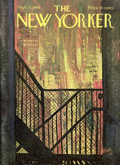 Arthur Getz The New Yorker 1968_09_21 Copyright | The New Yorker Graphic Art Covers 1946-1970