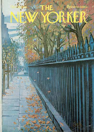 Arthur Getz The New Yorker 1968_10_19 Copyright | The New Yorker Graphic Art Covers 1946-1970