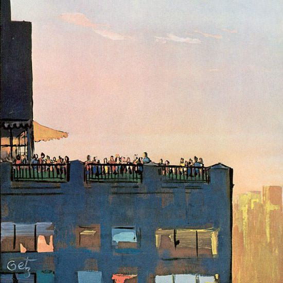 Arthur Getz The New Yorker 1970_09_05 Copyright crop | Best of Vintage Cover Art 1900-1970