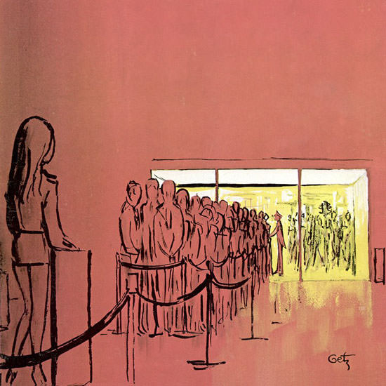 Arthur Getz The New Yorker 1970_10_10 Copyright crop | Best of 1960s Ad and Cover Art