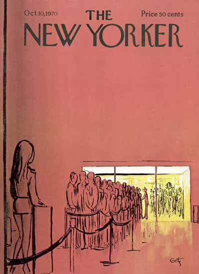 Arthur Getz The New Yorker 1970_10_10 Copyright | The New Yorker Graphic Art Covers 1946-1970