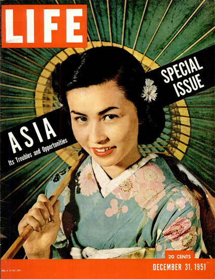 Asia Troubles and Opportunities 31 Dec 1951 Copyright Life Magazine | Life Magazine Color Photo Covers 1937-1970