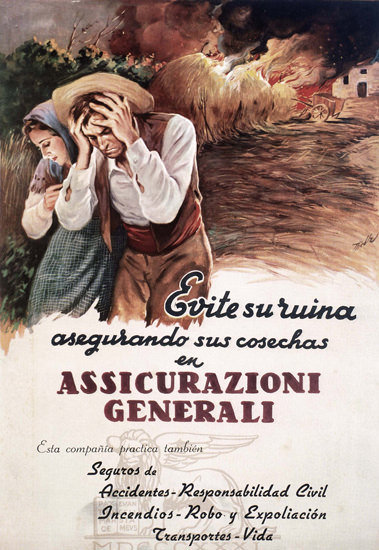 Assicurationi Generali Spain Espana | Vintage Ad and Cover Art 1891-1970