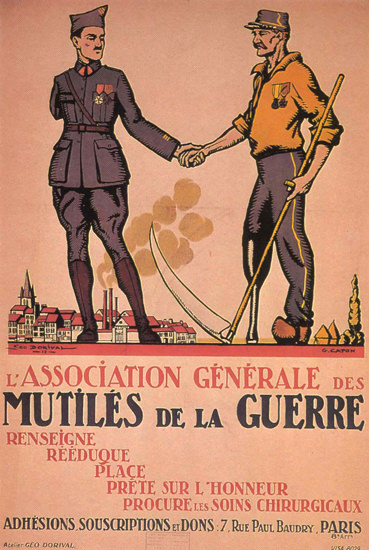 Association Generale Des Mutiles Da La Guerre | Vintage War Propaganda Posters 1891-1970