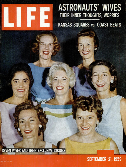 Astronauts Wives Thoughts Worries 21 Sep 1959 Copyright Life Magazine | Life Magazine Color Photo Covers 1937-1970