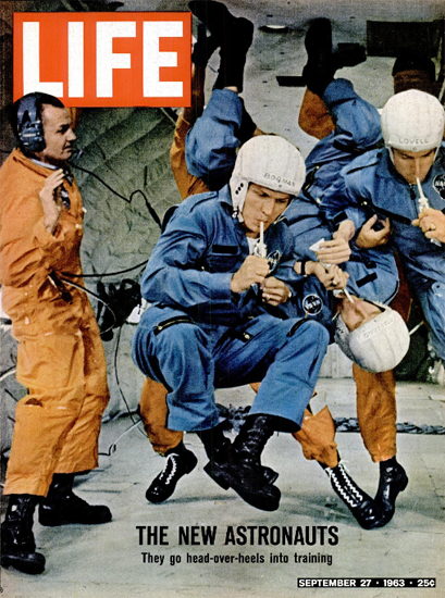 Astronauts train Zero Gravity 27 Sep 1963 Copyright Life Magazine | Life Magazine Color Photo Covers 1937-1970