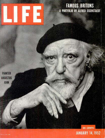 Augustus John Painter 14 Jan 1952 Copyright Life Magazine | Life Magazine BW Photo Covers 1936-1970