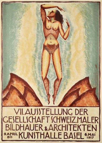 Ausstellung Schweiz Maler Bildhauer Basel 1917 | Sex Appeal Vintage Ads and Covers 1891-1970