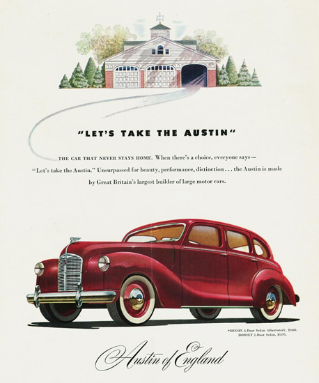 Austin Devon 4 Door Sedan 1948 | Vintage Cars 1891-1970