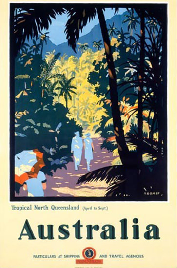 Australia Tropical North Queensland Forest | Vintage Travel Posters 1891-1970