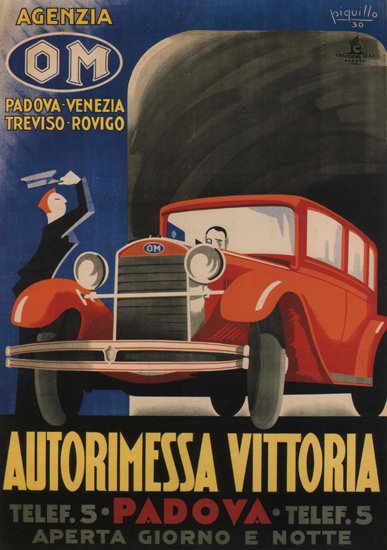 Autorimessa Vittorina OM Padova Venezia 1930 | Vintage Cars 1891-1970