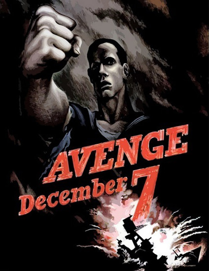 Avenge December 7 Pearl Harbor | Vintage War Propaganda Posters 1891-1970