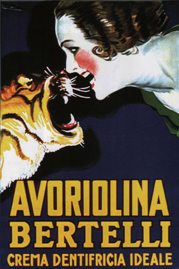 Avoriolina Bertelli Crema Dentifricia Italia | Sex Appeal Vintage Ads and Covers 1891-1970