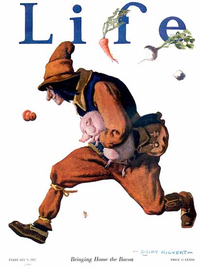 B Cory Kilvert Life Humor Magazine 1922-02-09 Copyright | Life Magazine Graphic Art Covers 1891-1936